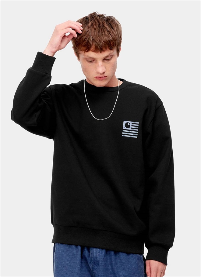 Carhartt WIP Label State Flag Crew Neck